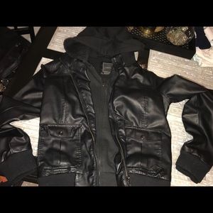 Obey Double Leather Jacket